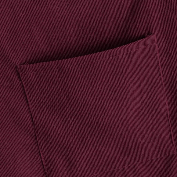 Burgundy Pinafore Dress - Picture 3 of 4